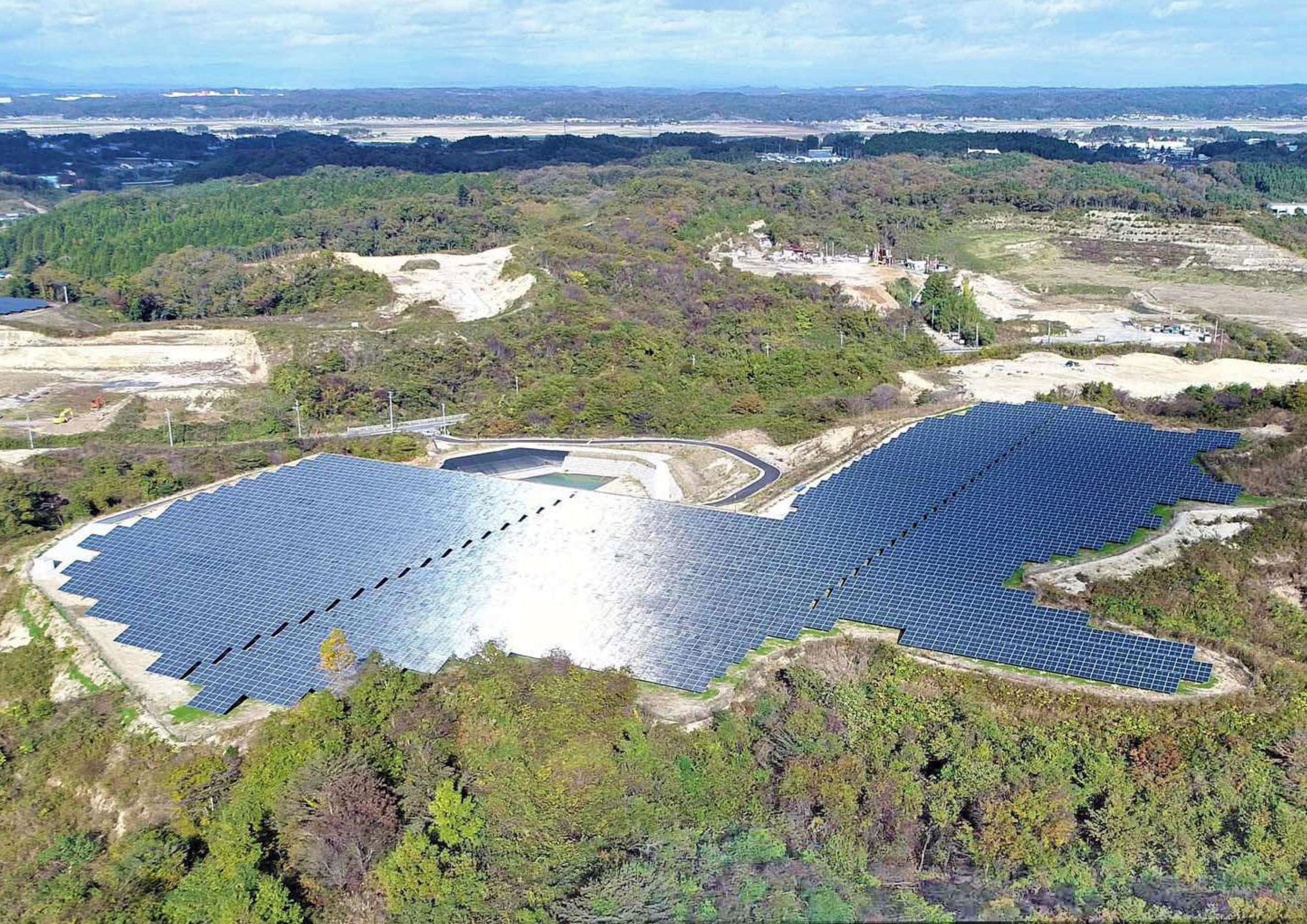 宮城県黒川郡 太陽光発電設備設置工事